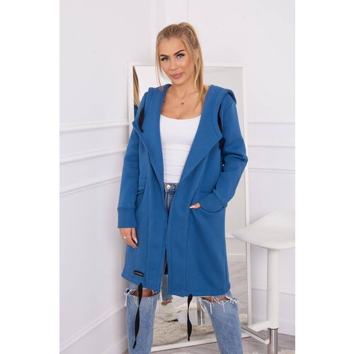 Kesi Insulated cape with hood in denim color Cijene