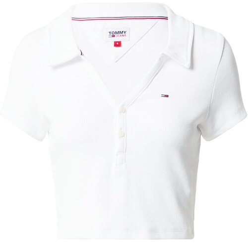 Tommy Jeans Majica mornarska / rdeča / bela Slike