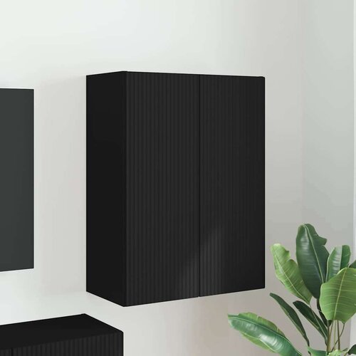 TV stenska omara Črna 59,5 x 31 x 80 cm Konstruiran les, (5000092213) Cene