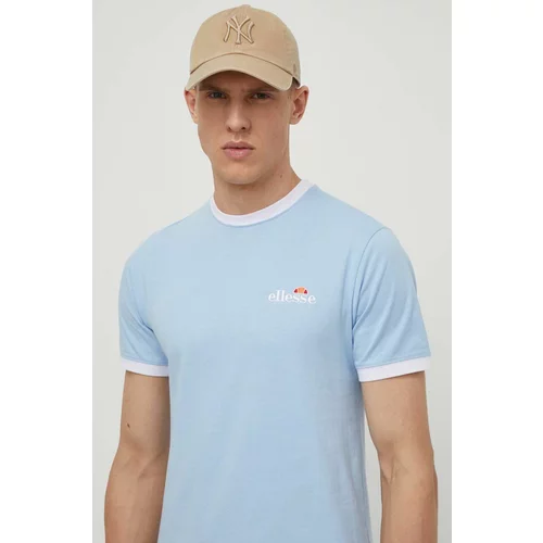 Ellesse Pamučna majica Meduno T-Shirt za muškarce, boja: tamno plava, s aplikacijom, SHR10164