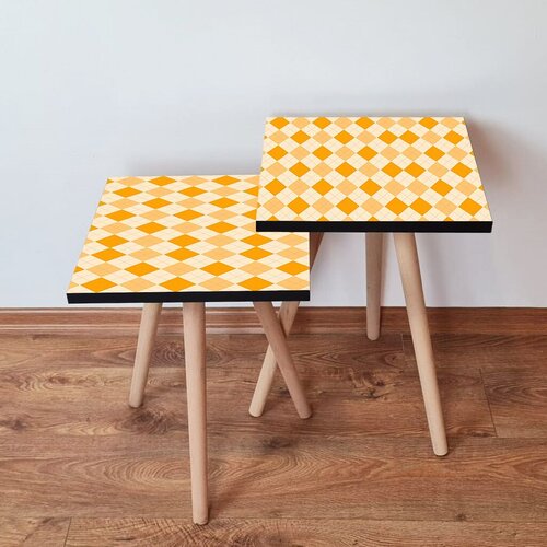 Hanah home set klub stočića 2Shp326, 2 komada, Narandžasti Cene