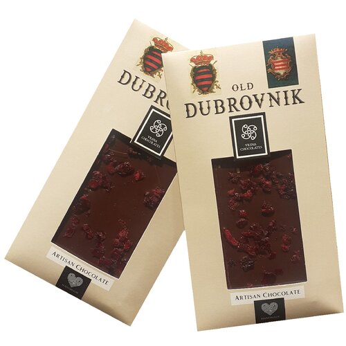 Vrsna Chocolates Old Dubrovnik, tamna s vi&amp;scaron;njom, 75g Slike