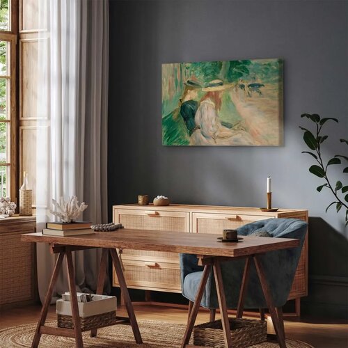  Slika - Berthe Morisot &amp;ndash; Sur un banc de Bois de Boulogne 120x80 Premium Print Slike