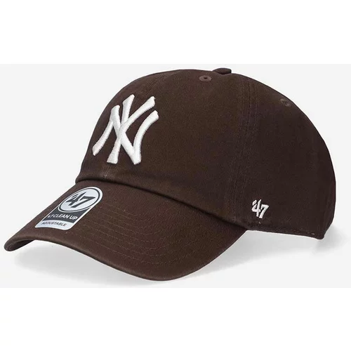 47 Brand Kapa sa šiltom New York Yankees boja: smeđa, s aplikacijom