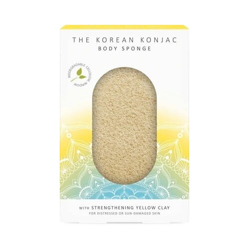 The Konjac Sponge Company mandala konjac body sponge yellow clay Slike