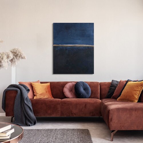 Malerifabrikken Ročno naslikana slika 78x98 cm Edge Blue &amp;ndash; Slike