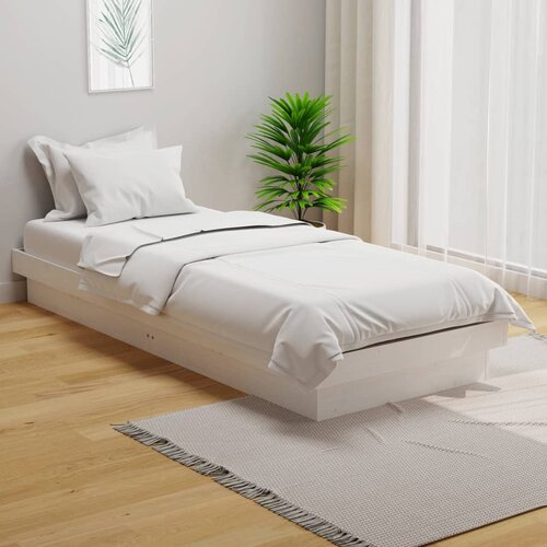 Furnova Posteljni okvir bel iz trdnega lesa 75x190 cm, (21934583) Slike