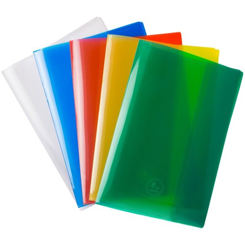  Ovitek za beležnico A5 Jolly, set 5 barv (prosojna, rumena, rdeča, modra, zelena) Slike