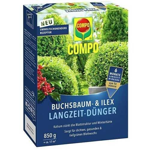 COMPO Dolgotrajno gnojio za pušpan (850 g, Maksimalna površina pokrivanja: 17 m²) Cene