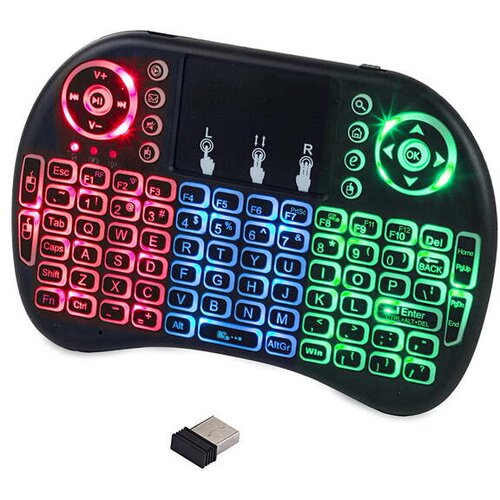 VERKGROUP VERK GROUP brezžična tipkovnica LED RGB osvetlitvijo 06169 Cene
