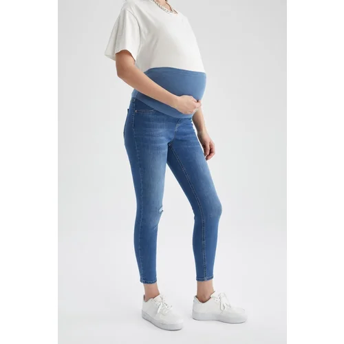 Defacto Skinny Fit Long Maternity Pants with Ripped Detail