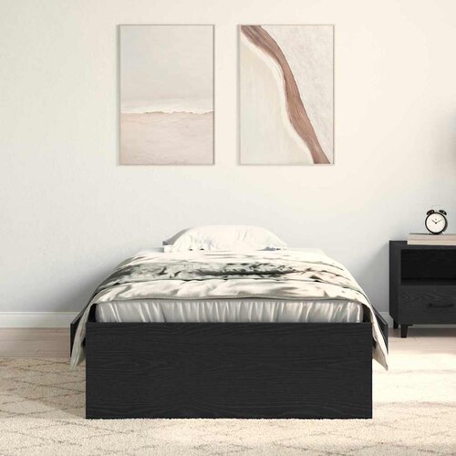  Krevetna konstrukcija Crni hrast 90 x 200 cm Konstruirano drvo Slike