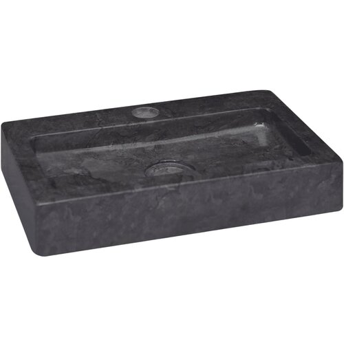 Maison Chic Stenski Umivalnik - Kopalna umivalnik - Lavabo črn 38x24x6,5 cm marmor, (21684699) Cene