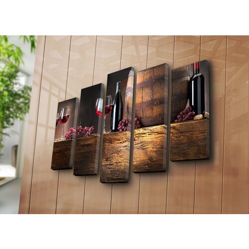 Wallity slika 5PATK-87, 70 x 105 cm, 5 delova Cene