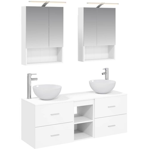  Set namje&amp;scaron;taja za kupaonicu 5 pcs Bijela Slike
