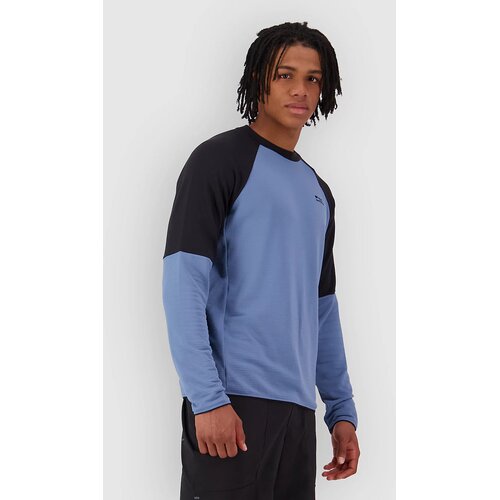 Mons Royale Quad Merino Pulover s kapuco iz flisa horizon blue / black Slike
