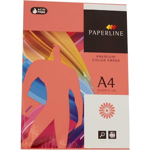  Papir barvni a4 paperline 80g 1/500 OPTIMA - RED Slike