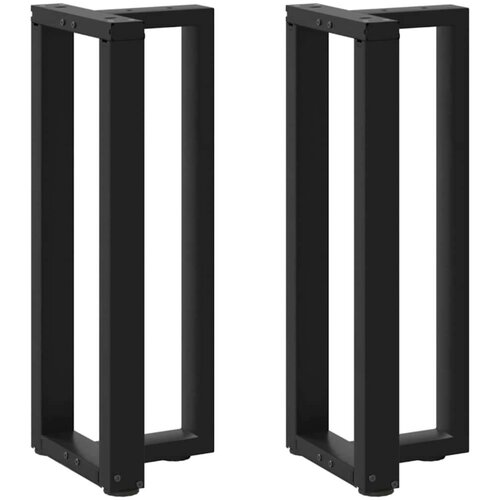 vidaXL konzolna miza noge T-oblika 2 kosa črna 20x28x(72-73) cm jeklo Cene