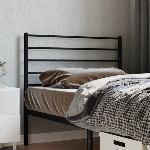 vidaXL Metalno uzglavlje crno 100 cm Cijene