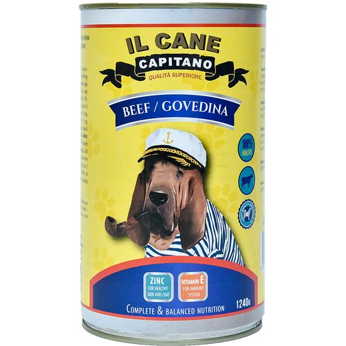 IL GATTO CAPITANO Hrana za pse, Govedina, 1240g Slike