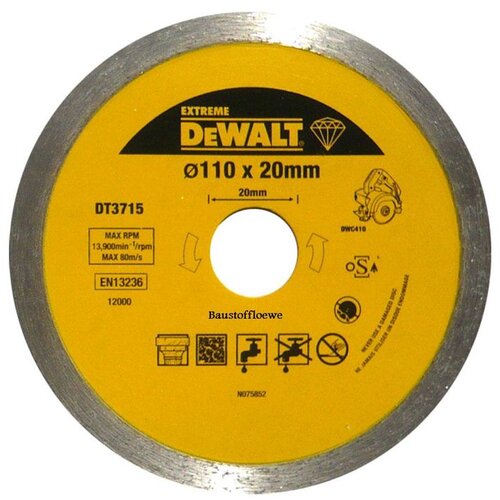 Dewalt rezalna plošča 110/20 mm extreme DT3715 Cene