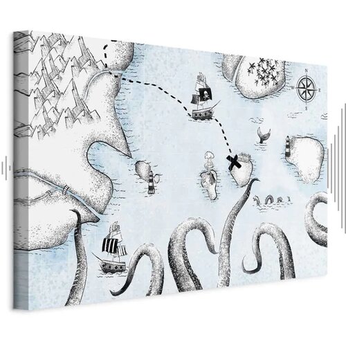 Slika - Treasure Map (1 Part) Wide 60x40 Akustična Cijene