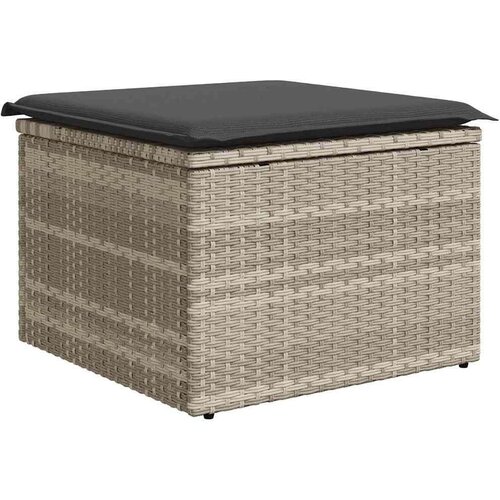 VidaXL Sjedeća garnitura za vrt 8 pcs Svjetlosiva 319 x 209 x 85 cm Slike