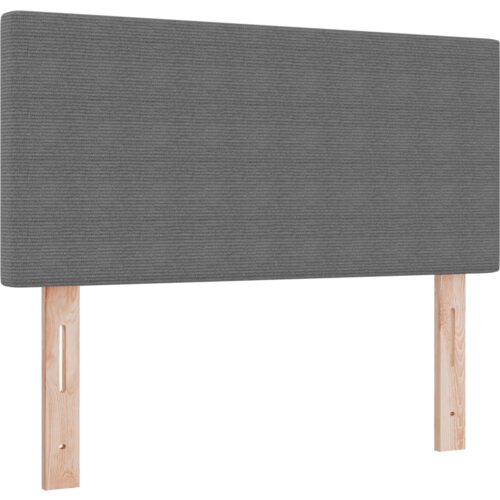 VidaXL Krevet s Podnicom s Madracem &amp;amp; LED Svjetlom Sivi 90x200 cm Bar&amp;scaron;unasta Tkanina Slike