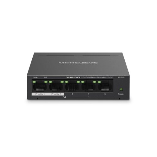 Mercusys MS105GP Desktop Switch 5x10/100/1000 + 4-Port PoE+ Cijene