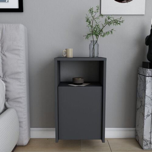 Hanah home Noćni ormarić Carlin 36x61,4x25,3 cm Antracit Cene