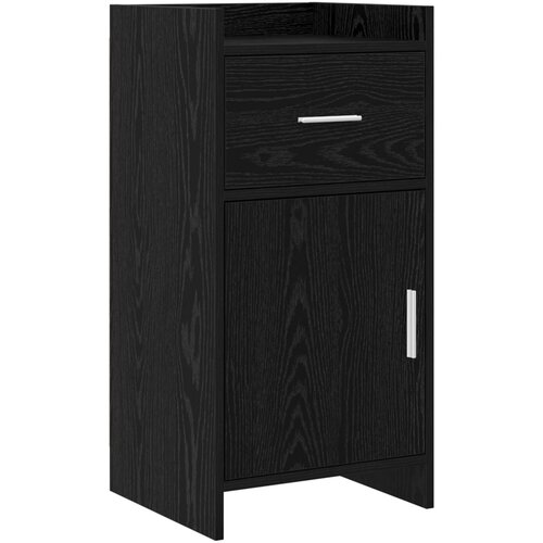 VidaXL Kreveta Crni hrast 40 x 36 x 80 cm Konstruirano drvo - Crni hrast Slike