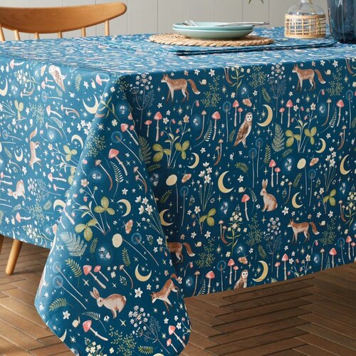 Catherine Lansfield Bombažen namizni prt 137x229 cm Enchanted Twilight Animals &amp;ndash; Slike