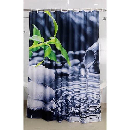 Venus tekstilna zavjesa za kadu (180 x 200 cm, Vi&amp;scaron;e boja) Slike
