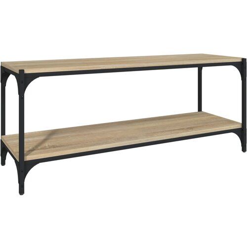 vidaXL TV omarica sonoma hrast 100x33x41 cm inženirski les in jeklo, (20600663) Cene