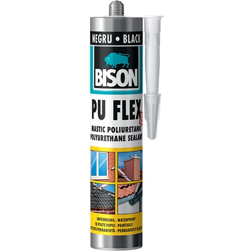  BRTVILO-LJEPILO PU FLEX CRNI 300ML BISON Slike