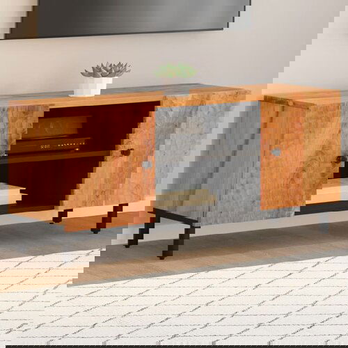  The Living Store TV omarica 105x33x46 cm trden akacijev les - TV Omarica, (21555555) Cene