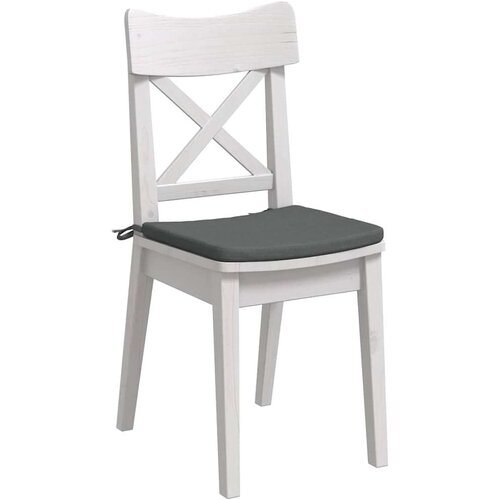 VidaXL Jastučići za sjedenje 4 pcs Tamno siva 40 x 40 x 3 cm tkanina Slike