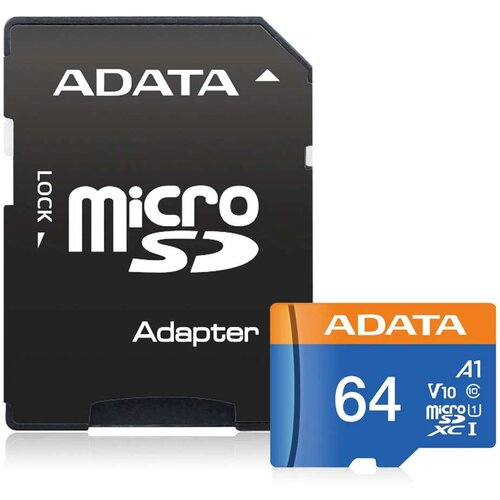 A-data Premier Micro SD kartica 64GB + adapter UHS-I Class 10 AUSDX64GUICL10A1-RA1 Cene