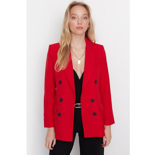 Trendyol Red Blazer Jacket Slike