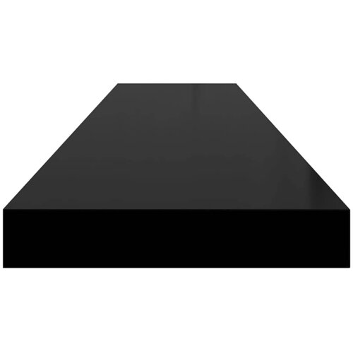  Plutajuće zidne police 2 kom crne 120 x 23,5 x 3,8 cm MDF Slike