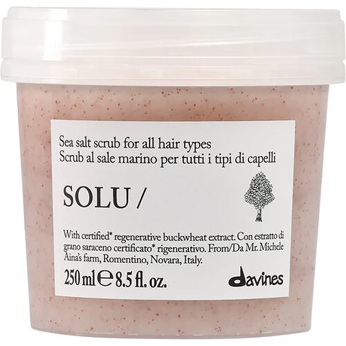 DAVINES Solu Sea Salt Scrub globinsko čistilni piling za vse tipe las 250 ml Slike