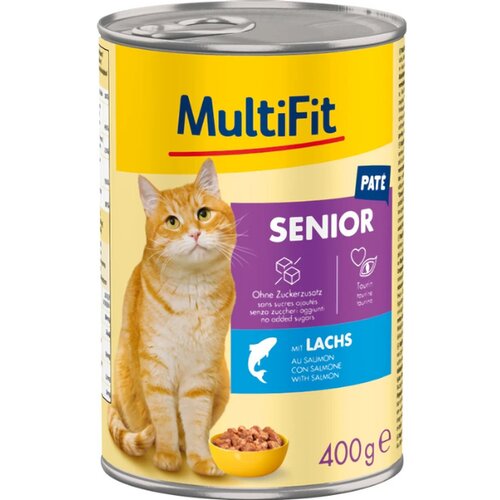 MultiFit Cat Senior pa&scaron;teta losos, konzerva 400 g Cene