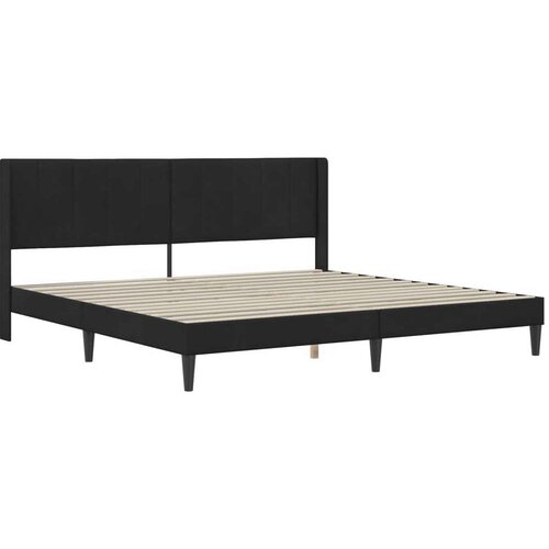  Okvir kreveta s madracem s uzglavljem 2 pcs Crna Bar&amp;scaron;un - Crna 180 x 200 cm Slike