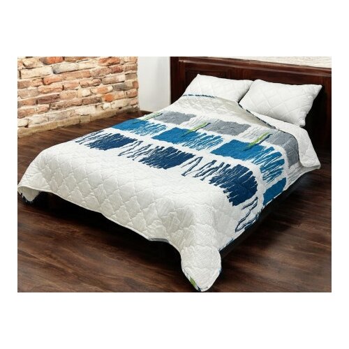  Prekrivač Singl 140x200cm mikrofiber Blue/white ( VLK000556-Blue/white ) Slike