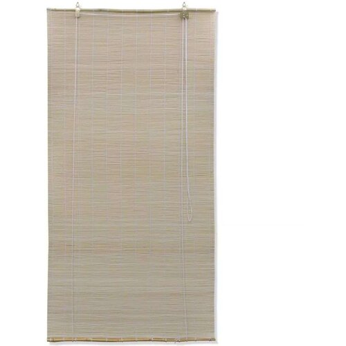 Rolo zavjesa od bambusa prirodna boja 140 x 160 cm Slike