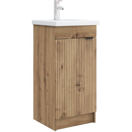 vidaXL Kopalniška omarica s pomivalnikom Artisan hrast, (5000245223) Cene
