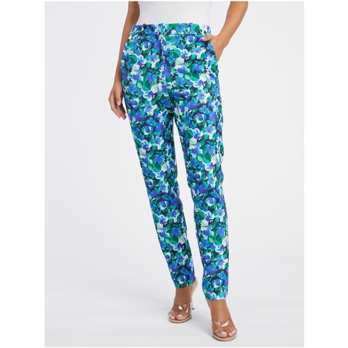 Orsay green-Blue Ladies Flowered Pants - Women Cene