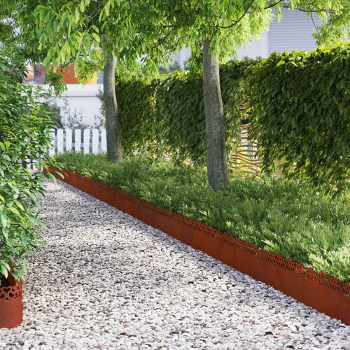  Rubnjaci za travnjak 10 pcs Rđa 103 x 0,05 x 22 cm Cijene