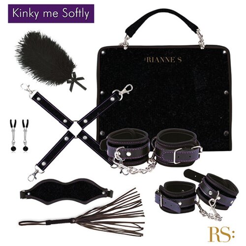 RIANNE S Bondage komplet Kinky Me Softly črn Cene