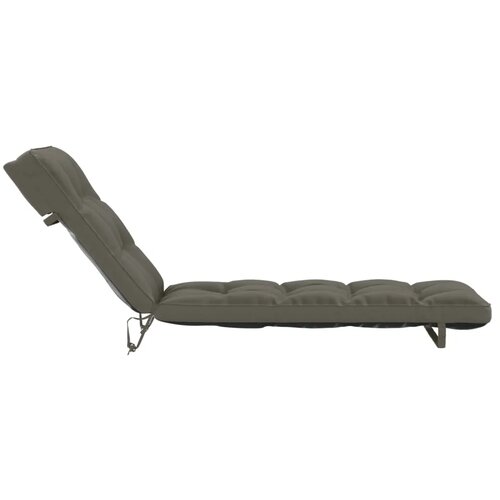  Jastučić za ležaljku VIANEN 100% poliester Siva 200 x 60 x 8 cm - Siva 200 x 60 x 8 cm Slike